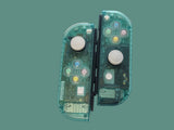 Custom Clear Emerald Joy-Con Controller for Nintendo Switch – Mixed Button Colors