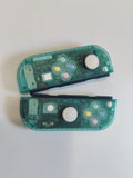 Custom Clear Emerald Joy-Con Controller for Nintendo Switch – Mixed Button Colors
