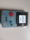 Enhanced Nintendo Gameboy Color - Sky Blue Glow Edition with Backlit Screen, New Housing, Speaker, and Buttons. A Custom Retro Gem for Immersive Gaming.
