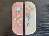 Custom Nintendo Switch JoyCon Mandy Pink & Light Cream Joycon Controller Shell with Buttons DIV Kit