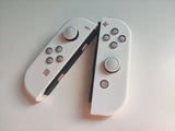 Custom Nintendo Switch JoyCon White Shell with Sakura Pink & Pastel Hearts Buttons Controllers