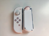 Custom Nintendo Switch JoyCon White Shell with Sakura Pink & Pastel Hearts Buttons Controllers