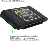 ED64 Plus Game Save Device Cartridge 16GB SD Card Adapter Compatible for Nintendo N64 Games