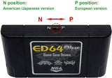 ED64 Plus Game Save Device Cartridge 16GB SD Card Adapter Compatible for Nintendo N64 Games