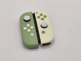 Custom Nintendo Switch JoyCon Matcha Green & Light Cream Joycon Controller Shell with Buttons