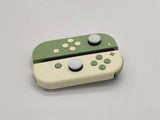 Custom Nintendo Switch JoyCon Matcha Green & Light Cream Joycon Controller Shell with Buttons