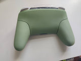Custom Nintendo Switch Pro Controller Matcha Green Replacement Shell & White Buttons with Hand grips