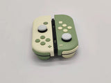 Custom Nintendo Switch JoyCon Matcha Green & Light Cream Joycon Controller