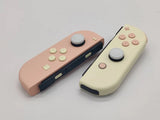 Custom Nintendo Switch JoyCon Mandy pink & Light Cream Joycon Controller