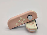 Custom Nintendo Switch JoyCon Mandy pink & Light Cream Joycon Controller