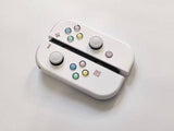 Custom Nintendo Switch JoyCon White Shell with Sakura Pink & Pastel Hearts Buttons
