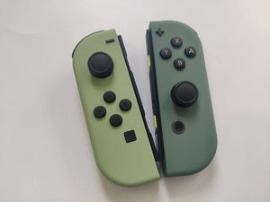 Nintendo Switch Joy-Con: Custom Controllers in Enchanting Matcha Green and Earthy Pine - Elevate Your Gaming Style with Vibrant Precision