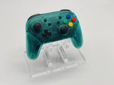Custom Nintendo Switch Pro Controller Emerald Green Shell Mixed Color Buttons