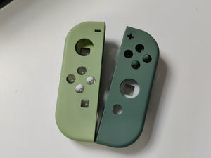 Velvet Pine & Enchanting Emerald JoyCon Shells for Nintendo Switch - Luxurious Soft Finish