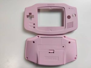 Gameboy Advance macho Pink Shell Replacement & light pink buttons pads White Glass Screen for IPS