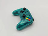 Custom Nintendo Switch Pro Controller Emerald Green Shell Mixed Color Buttons
