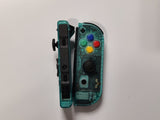 Clear Emerald Elegance: Custom Nintendo Switch JoyCon with Mix Color Buttons – Upgrade Your Gaming Experience in Style!