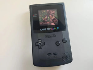 Custom Gameboy Color: Solid Black Shell with Backlit Display