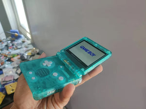 Gameboy Advance SP Clear Emerald IPS V2 Console