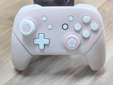 Custom Nintendo Switch Pro Controller Sakura Pink with White Button