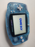 Clear Sky Blue Game Boy Advance Console V2 IPS LCD Screen with 10-Level Backlit