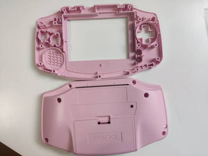 Gameboy Advance macho Pink Shell Replacement & light pink buttons pads White Glass Screen for IPS
