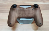 Illuminate Your Gaming: Fully Wooden Shell Custom PS4 Controller with 10 Vibrant Colors