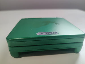 Rayquaza Edition: Green Nintendo Game Boy Advance GBA SP IPS MOD with Adjustable Brightness - Enhanced Gaming Experience!