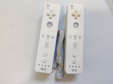 Genuine Nintendo Wii Remote Controllers (RVL-003) White - Set of 2 with Straps - OEM