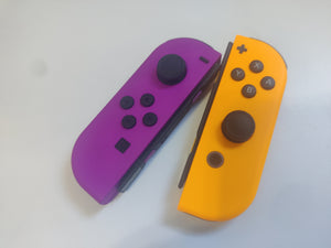 Nintendo Switch Joy-Con Pair Neon Purple/Orange - Preowned, Tested & Working