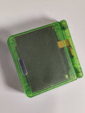 Clear Green Game Boy Advance SP (GBA SP) Console V2 IPS LCD Screen with 10-Level Backlit