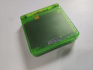 Clear Green Game Boy Advance SP (GBA SP) Console V2 IPS LCD Screen with 10-Level Backlit