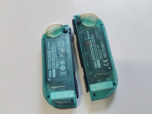 Custom Clear Emerald Joy-Con Controller for Nintendo Switch – Mixed Button Colors