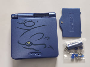 Game Boy Advance SP Housing Shell Blue Pokémon Kyogre Replacement Case