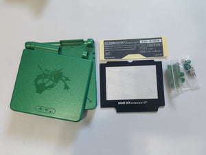 GameBoy Advance SP Classic Rayquaza Green Replacement Housing Shell Case for GBA SP Console