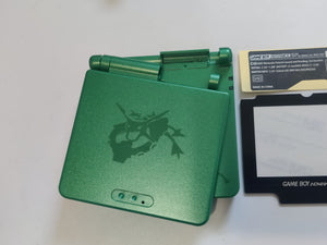 GameBoy Advance SP Classic Rayquaza Green Replacement Housing Shell Case for GBA SP Console