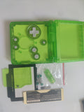 GameBoy Advance SP Clear Green Shell Replacement Housing Case for Regular Screen Console
