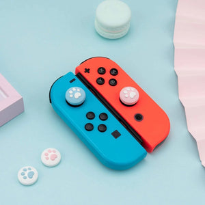 Cat Paws Thumb Grip Caps for Nintendo Switch Joy-Con - Enhance Control and Style
