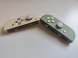 Custom Nintendo Switch JoyCon Light Cream & Matcha Green Joycon Controller