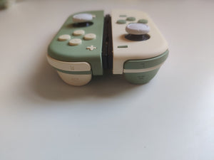 Custom Nintendo Switch JoyCon Light Cream & Matcha Green Joycon Controller