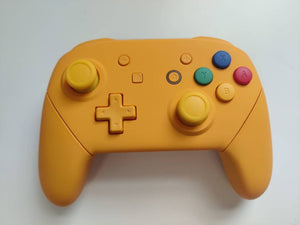 Custom Nintendo Switch Pro Controller Yellow Replacement Shell & yellow Buttons with Hand grips