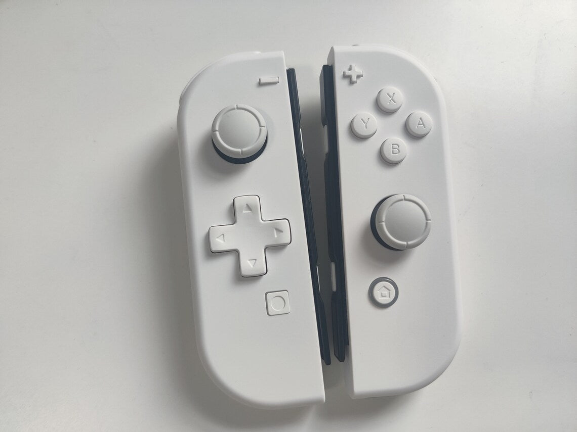 Nintendo Switch Joycon Controller Customized with White D-Pad