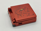 GameBoy Advance SP Classic Red Groudon Replacement Housing Shell For GBA SP