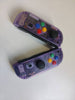 Custom Nintendo Switch JoyCon Clear purple shell with Mix Color Buttons Controller