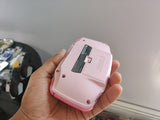 Gameboy Advance macho Pink + light pink buttons with Light Cream Pads IPS V2 MOD 10 Level Brightness Level