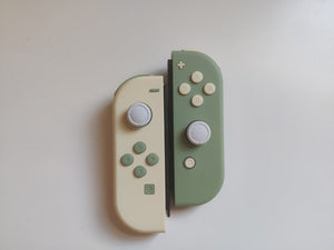 Custom Nintendo Switch JoyCon Light Cream & Matcha Green Joycon Controller