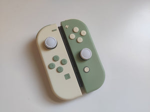 Custom Nintendo Switch JoyCon Light Cream & Matcha Green Joycon Controller