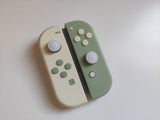 Custom Nintendo Switch JoyCon Light Cream & Matcha Green Joycon Controller