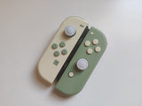 Custom Nintendo Switch JoyCon Light Cream & Matcha Green Joycon Controller