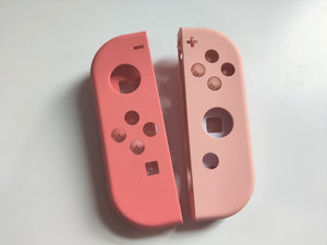 Soft Touch Mandy & Coral Pink Shell for Nintendo Switch JoyCon
